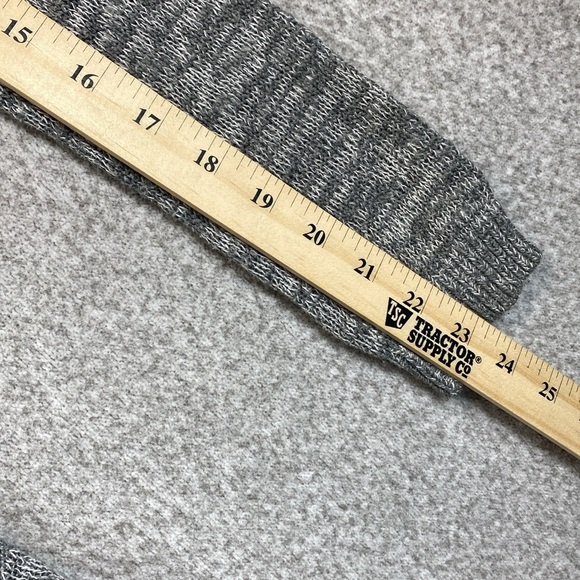 Hollister cardigan sweater S chunky buttons heathered gray grandpacore unisex - Picture 8 of 10